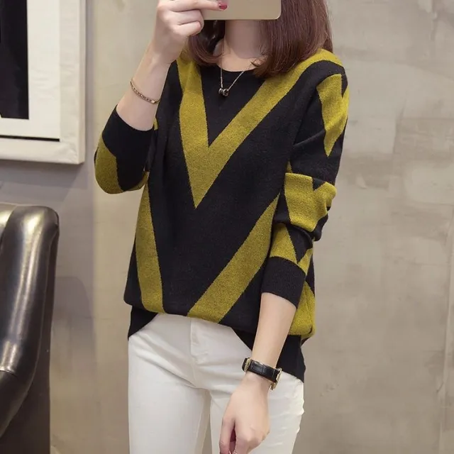 Women's Autumn Crew Neck Sweater Black - Shop at LoveMi