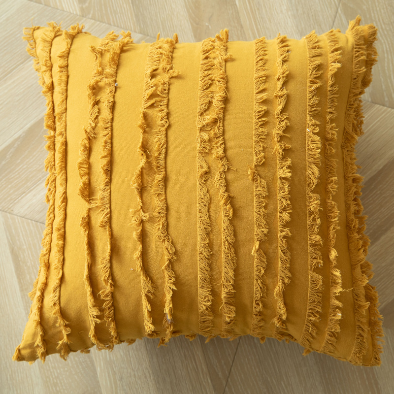 Bohemian-style Pillow Set For The Living Room Sofa With Tassels