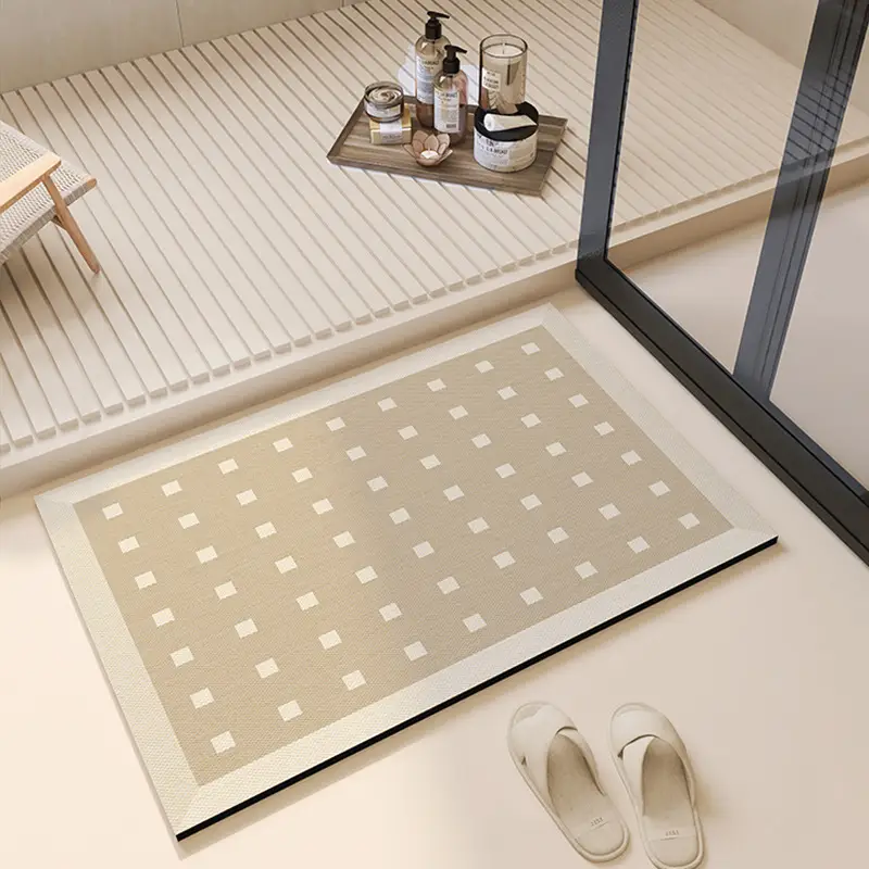 Household Diatom Oil Hydrophilic Pad Bathroom Entrance Non-slip French Simplicity Easy To Handle