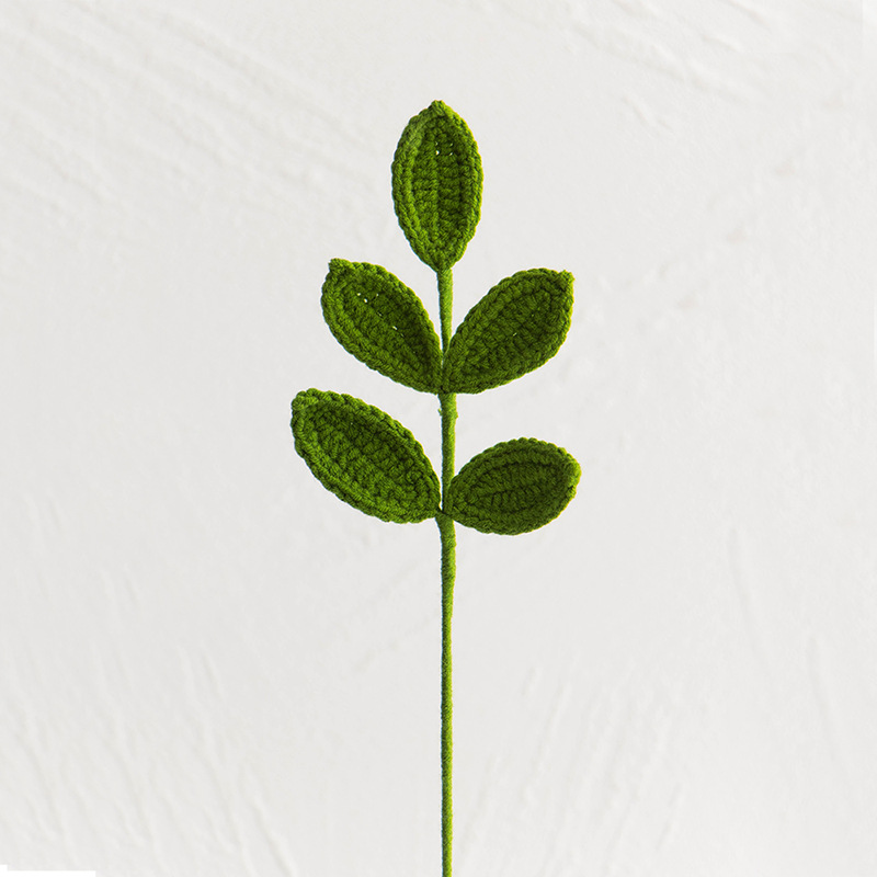 Hand-knitted Finished Yarn Bouquet Of Knitted Artificial Flowers 54