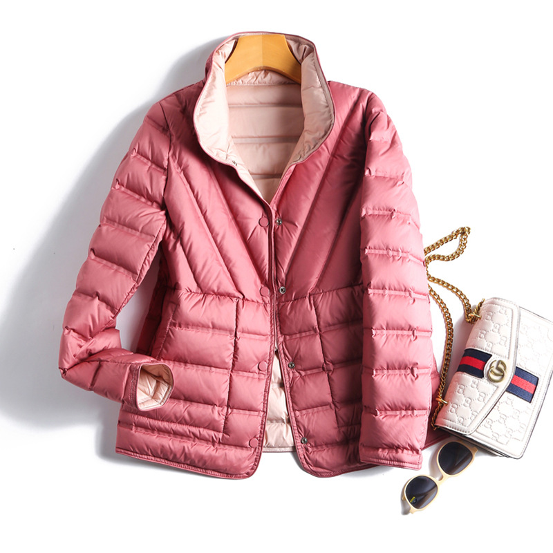 New Autumnwinter Double-sided Lightweight Warm Down Jacket