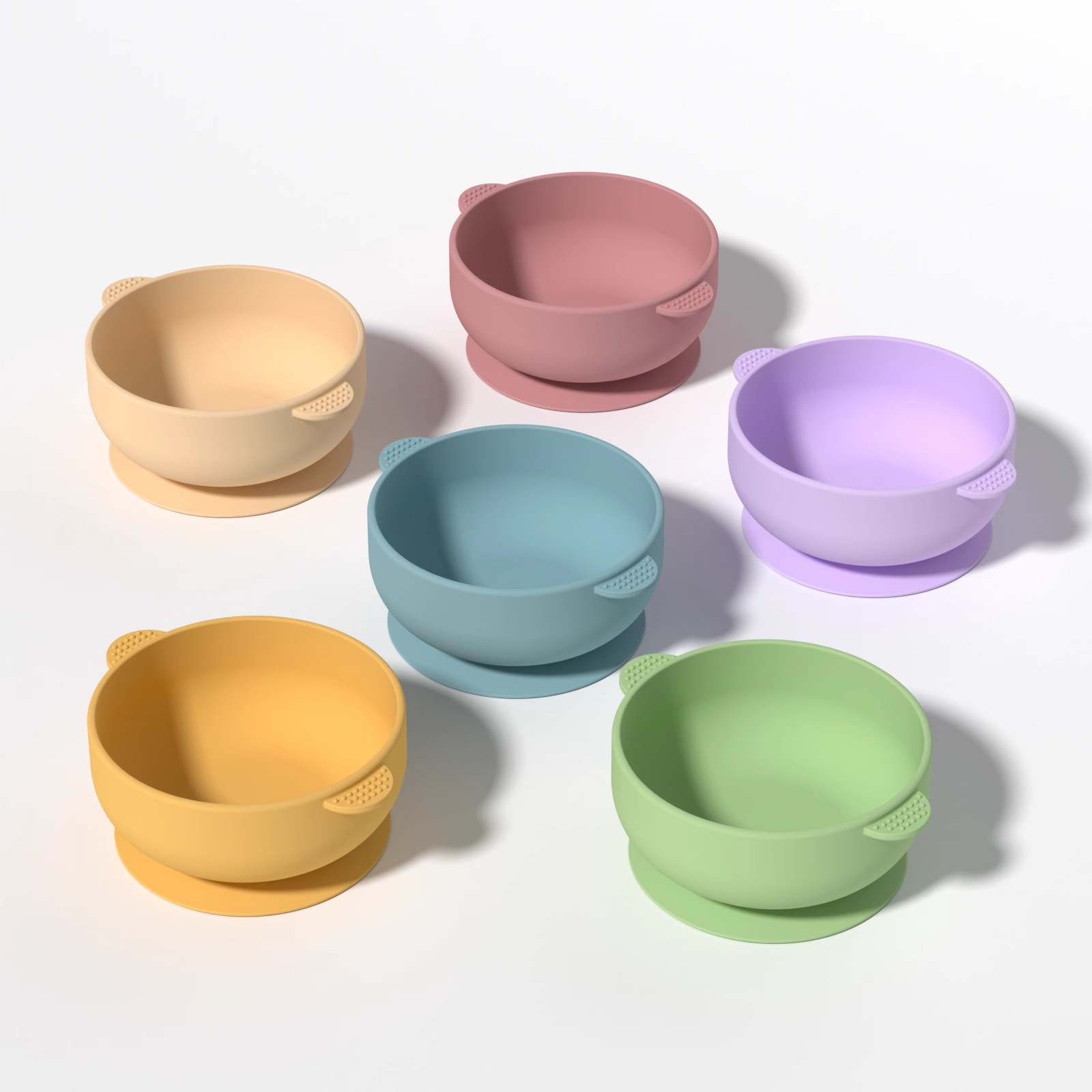 Two-ear Suction-cup Integrated Dinner Plate