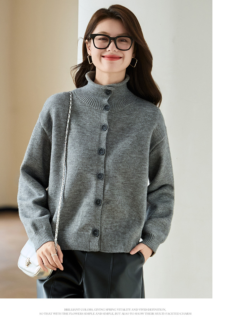 Title 5, Design Sense Niche Knitted Cardigan Women