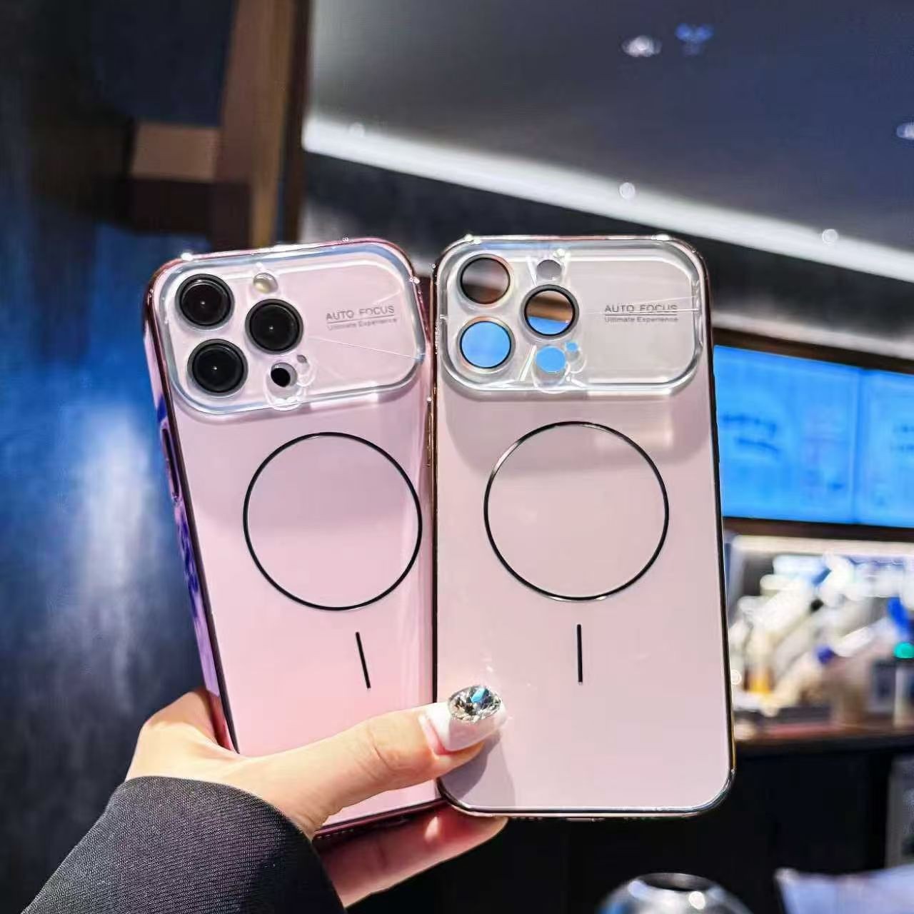 Laser-Cut Large-Window Lens Ring Magnetic Phone Case 6