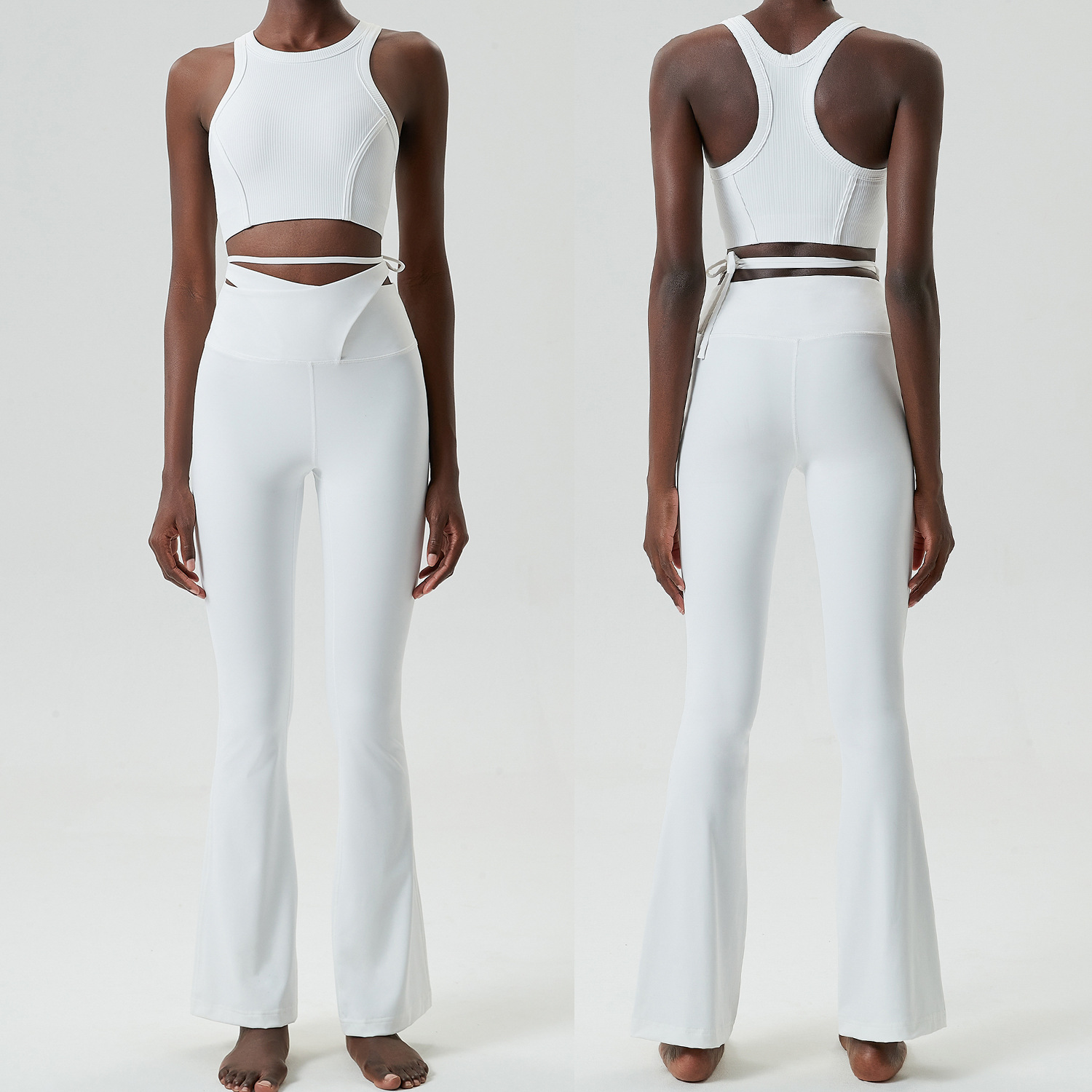 Fashion Personalized Yoga Clothes Suit Women Fairy White - Shop at LoveMi