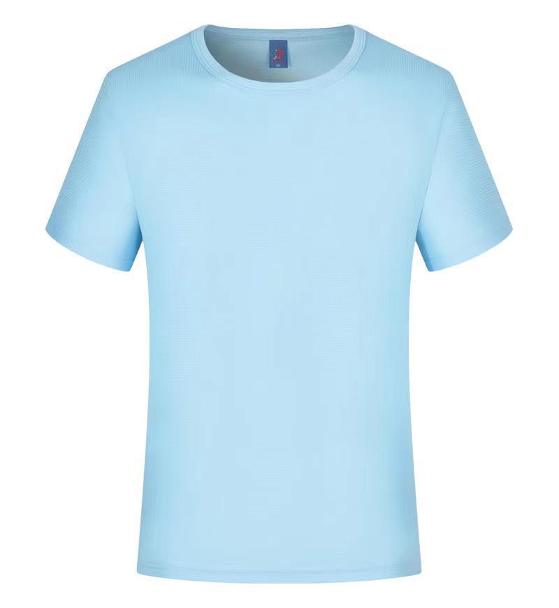 Ice Silk Quick Drying Clothes Short Sleeve Round Neck T-shirt