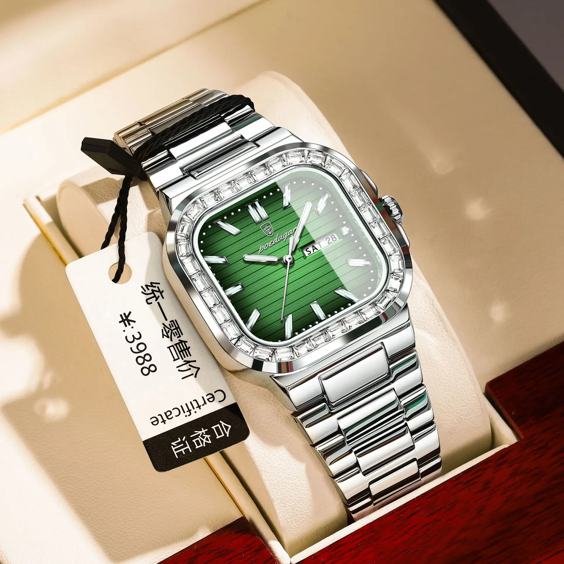 Double Calendar Men's Watch Diamond