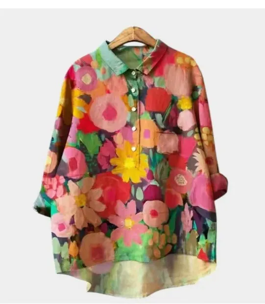 Women's Stretch Print Hawaiian Style Shirt Npl250314181 2Xl - Shop at LoveMi