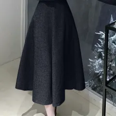 Women's Short Coat High Waist Skirt Loose Slimming Two-piece Suit - Black - View 1