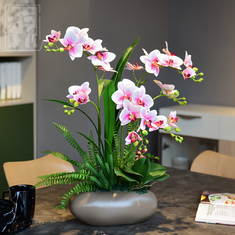 Faux Phalaenopsis Potted Plant, picture 12 of 12
