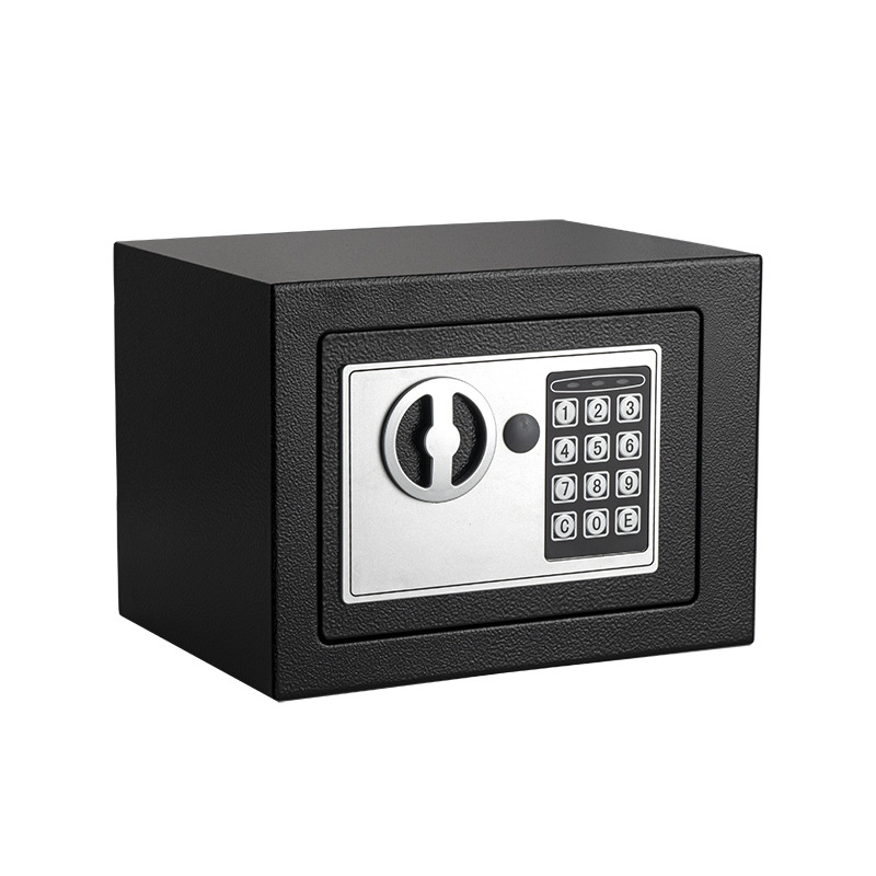 Mini Safe Cabinet With Password And Key Unlock Smart Easy To Install Solid Bolt Lock Anti-Theft Cabinet