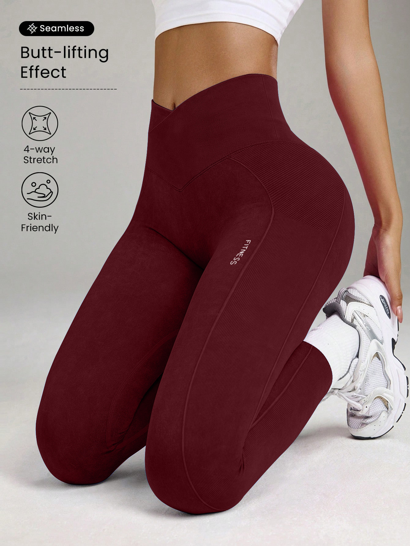 Seamless Sand-Washed High-Waisted Butt-Lifting Tight Yoga Pants