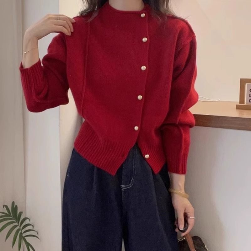 Womens Warm Figure-flattering Knitted Base Sweater - Image 3