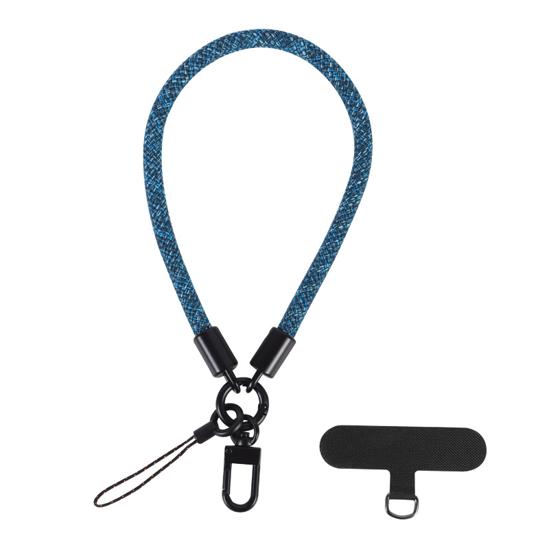Mobile Phone Short Polyester Rope Anti-theft Wrist Strap Keychain