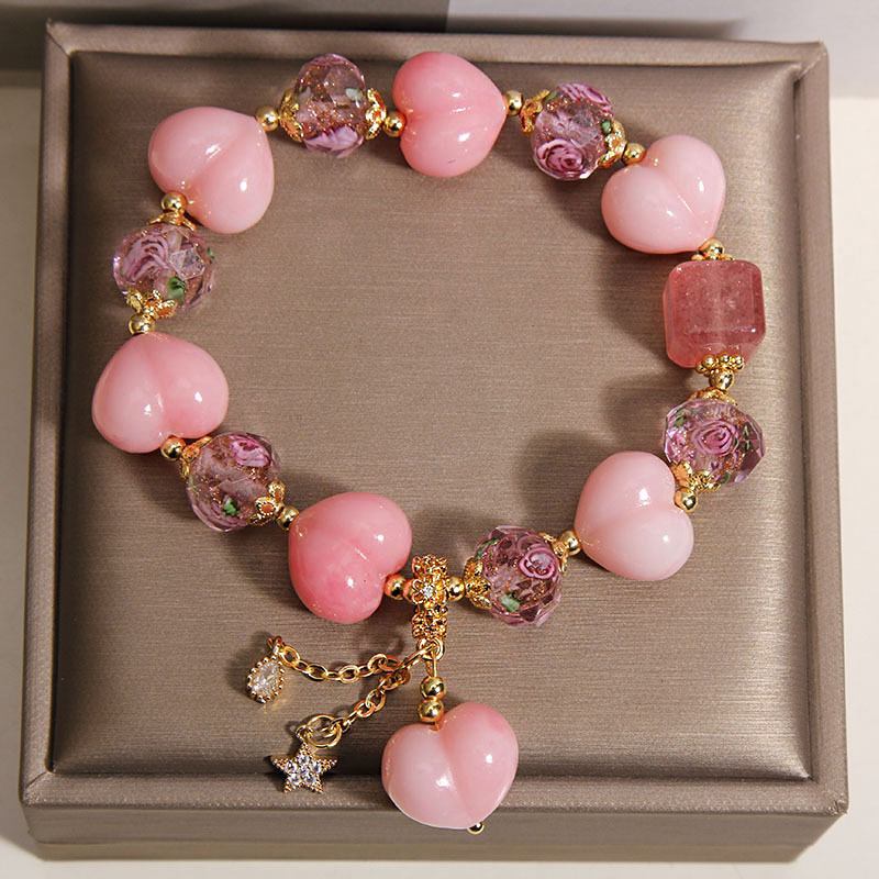 Glass Crystal Beaded Bracelet