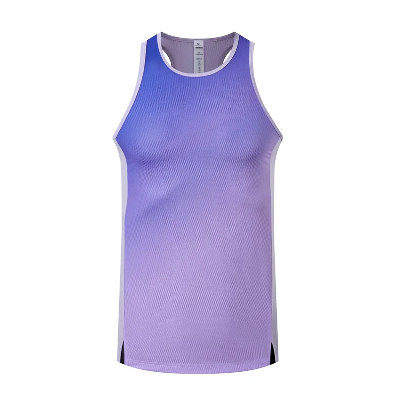 Quick Drying Clothes Vest Workout Sleeveless Exercise Workout Training T-shirt - Orchid