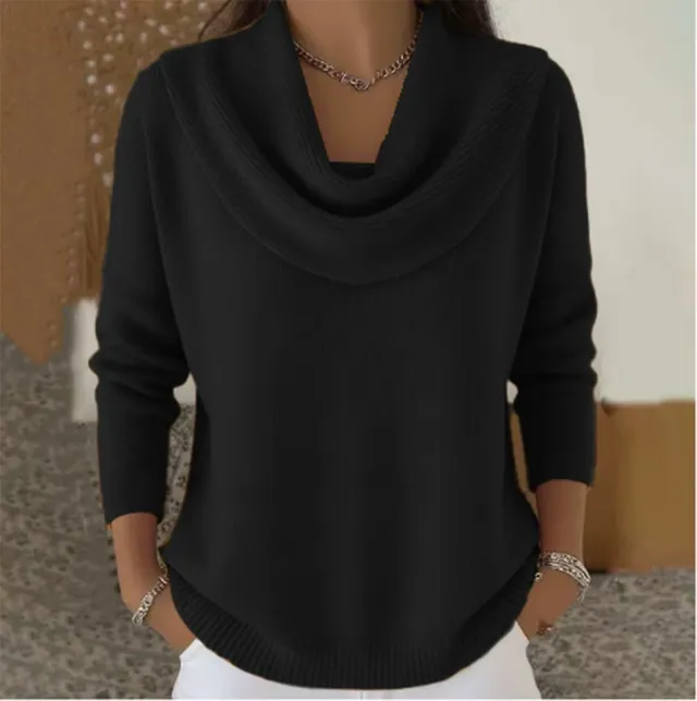 Autumn And Winter Long sleeved Sweater Black - Shop at LoveMi