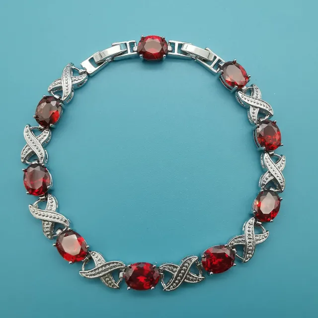 European And American Fashion Popular Jewelry Zircon Bracelet Gift Red - Shop at LoveMi