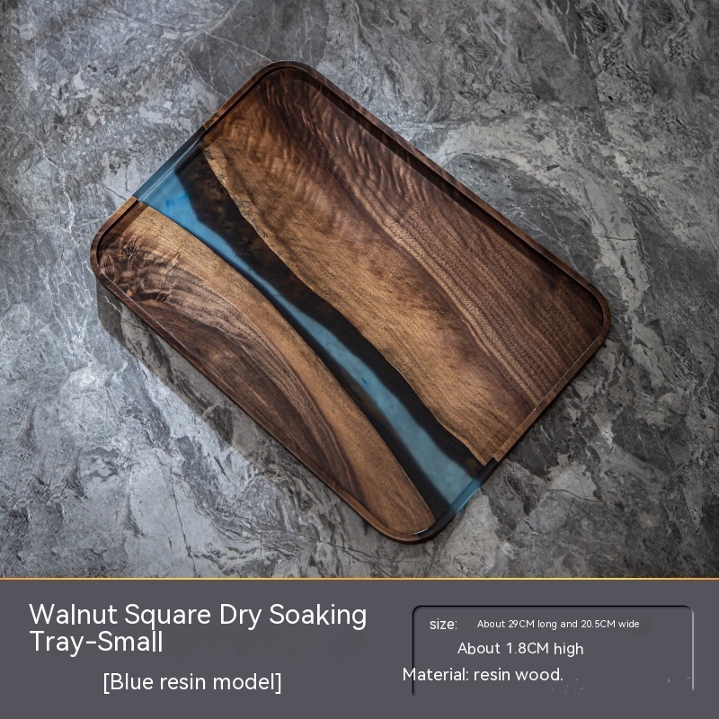 Walnut Blue Square 29cm