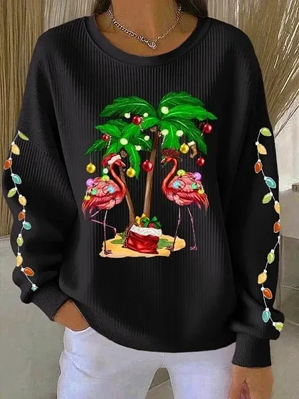 Womens Relaxed Casual Christmas Style Pullover Top Fhs9Gpeuog910 4Xl - Shop at LoveMi