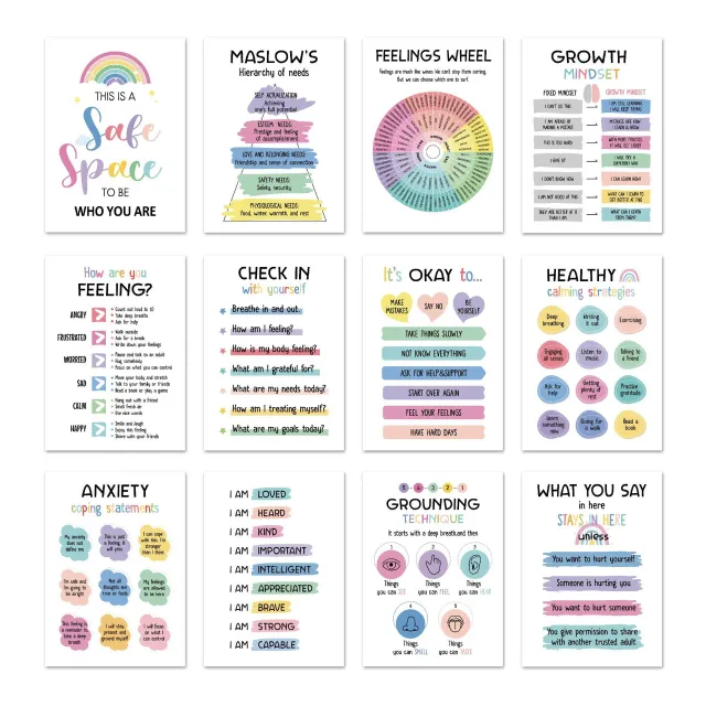 12 Mental Health Posters Office Consulting Room Counselor Education Products 02 Mental Health Poster - Shop at LoveMi