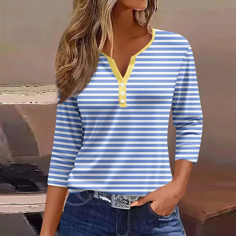 European And American Sweet Casual T-shirt 3D Digital Top - Txcx15 0398-M