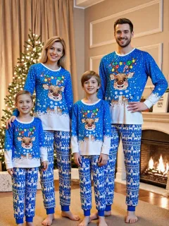 European And American-style Christmas Loungewear Plaid Red And White Raglan Long-sleeve Top And Pants - White - View 1