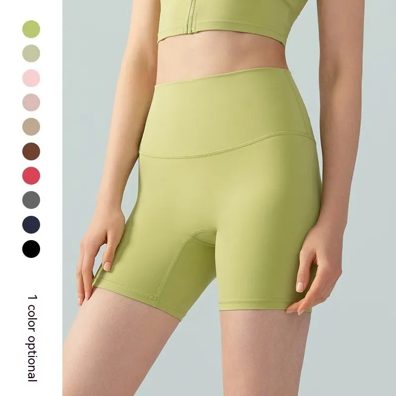Lycra Yoga Tight Shorts Women's Summer High