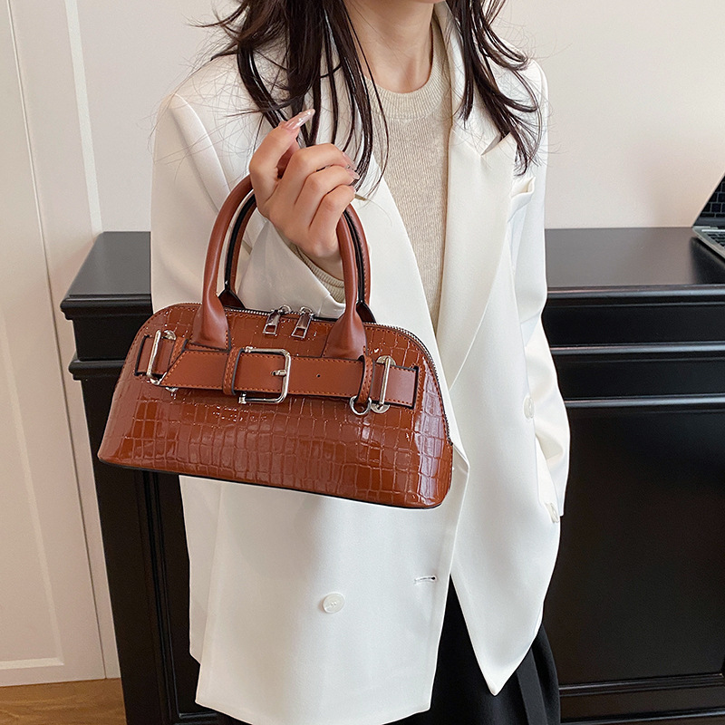 Sac Épaule Femme Boucle Ceinture PU — Bandoulière Élégante 11