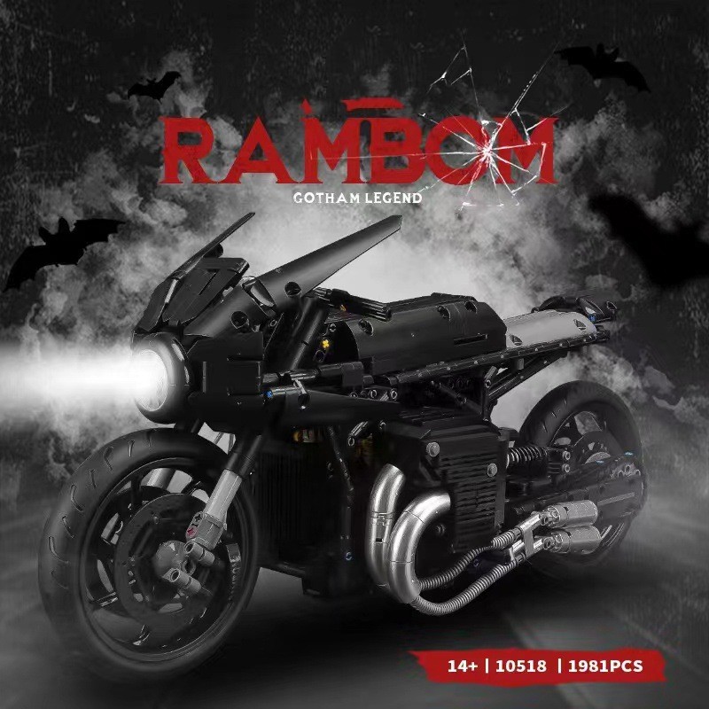 Motorcycle Building Blocks Assembled Puzzle Small Particles