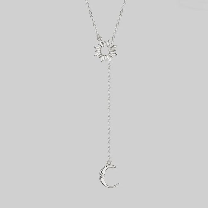 Female Sun Moon Lasso Necklace
