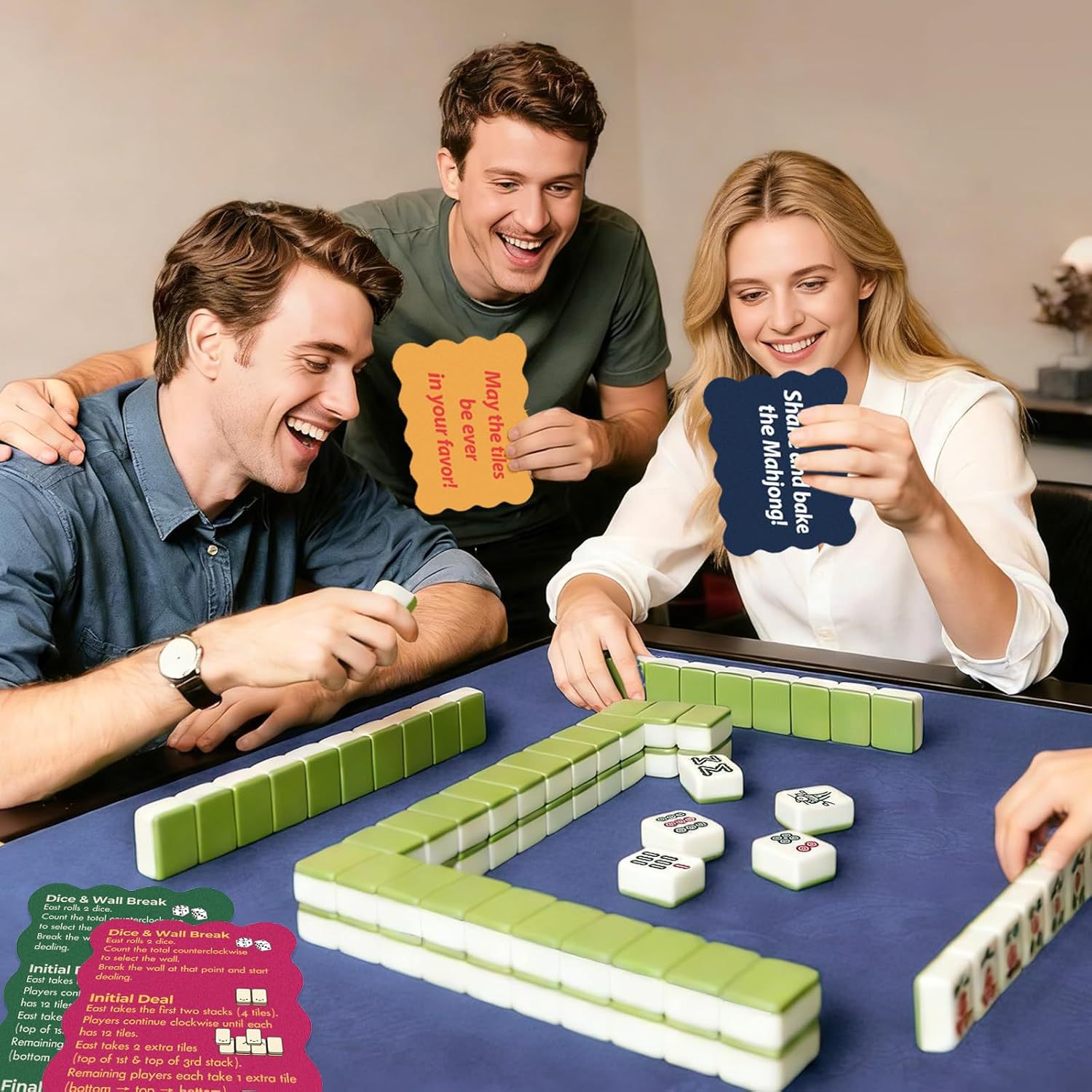 Mahjong Tile Shuffler Colorful Mahjong Accessory With A Slogan