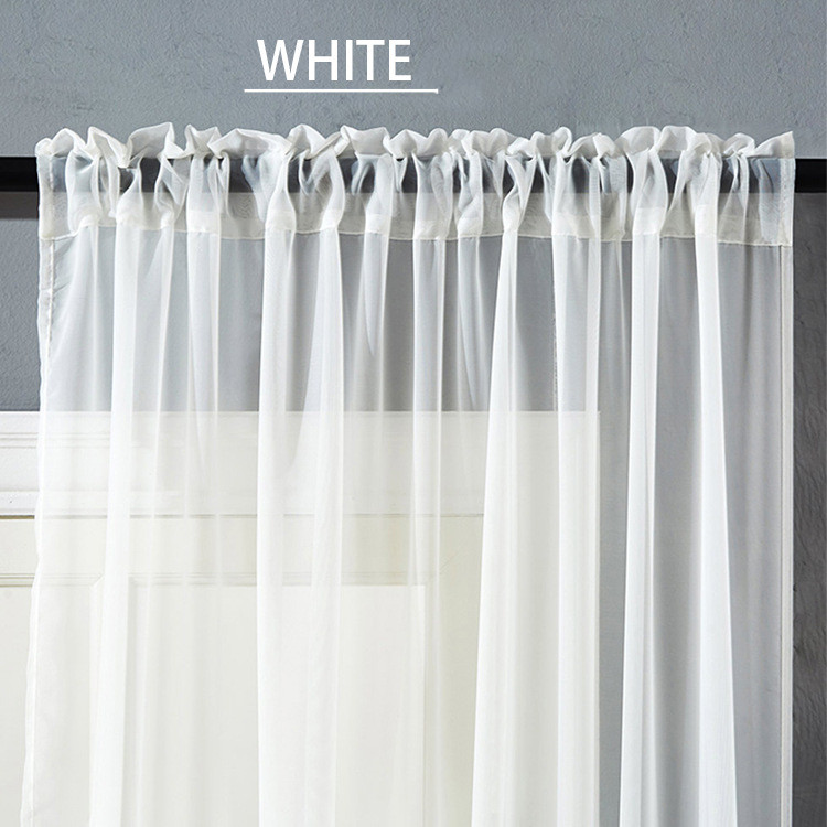 Factory Direct Sales Finished Window Screen Curtain Terylene Solid Color Window Screen Hot-selling - Image 17