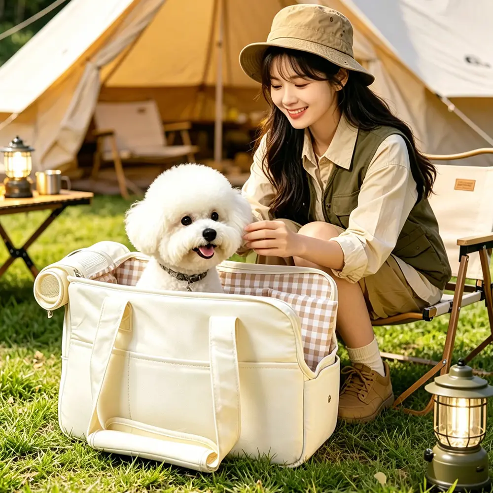 Outdoor Breathable Cat And Dog Carrier Compact