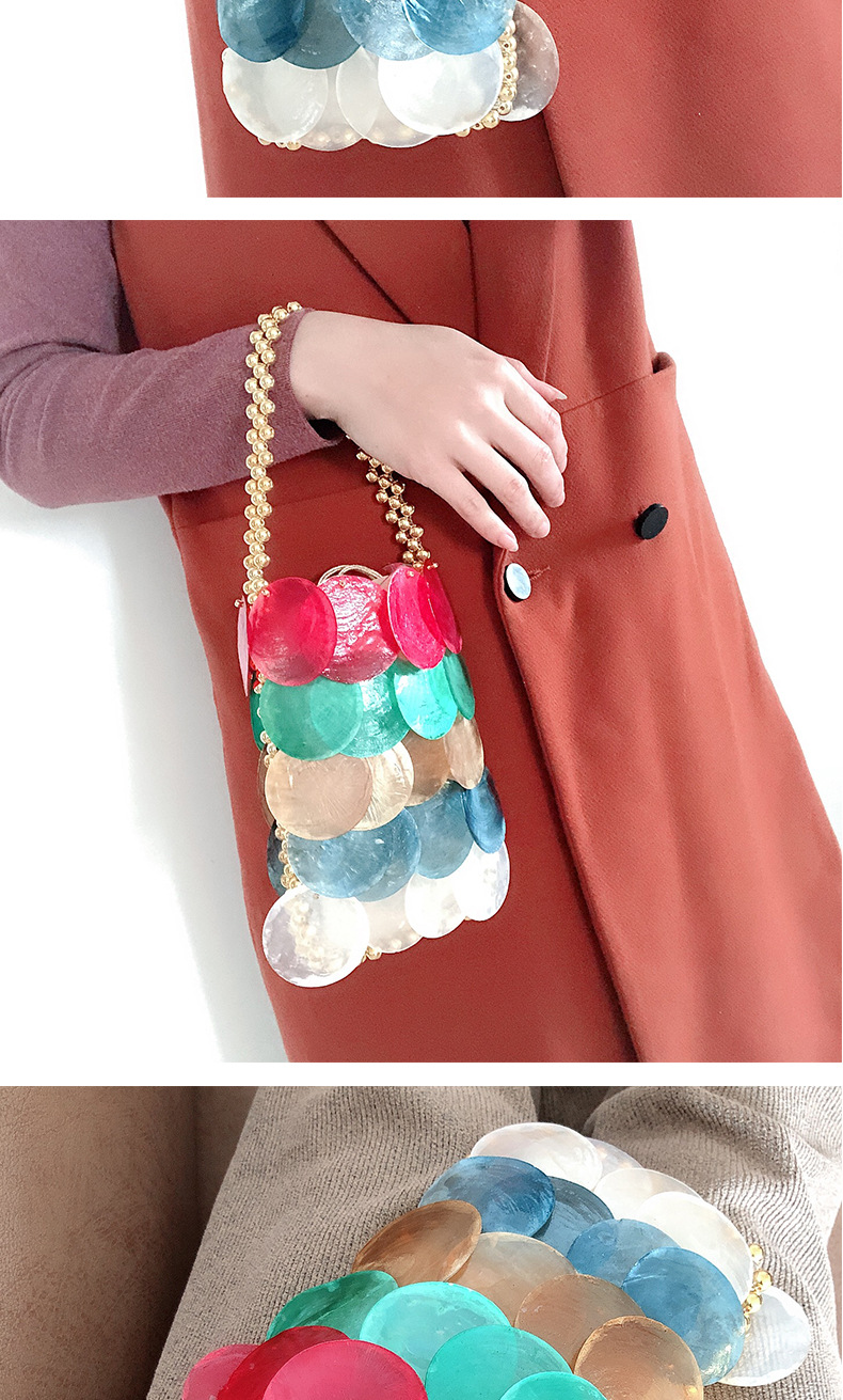 Title 4, New Colorful Handwoven Shell Bag Fashion Color ...