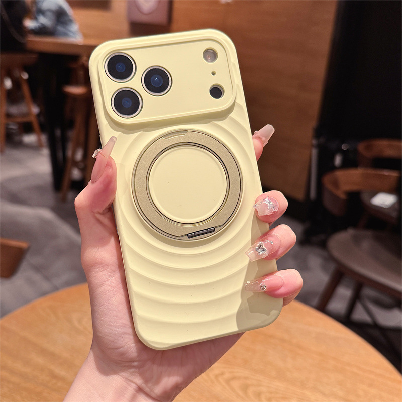 Wavy-pattern Liquid Silicone Phone Case 5