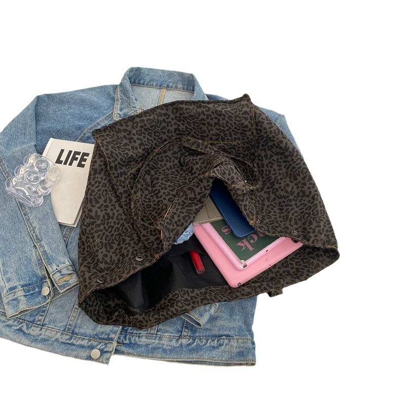 Womens Stylish High-Capacity One-Shoulder Canvas Bag