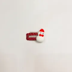 Christmas Cartoon Pet Headdress Cat Dog Barrettes - Snowman Red - View 1