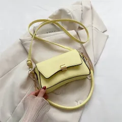 New Fashion Trendy Crossbody Casual Fashion One Shoulder Underarm Bag Women - Yellow - View 1
