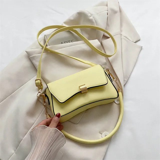 New Fashion Trendy Crossbody Casual Fashion One Shoulder Underarm Bag Women Yellow - Shop at LoveMi