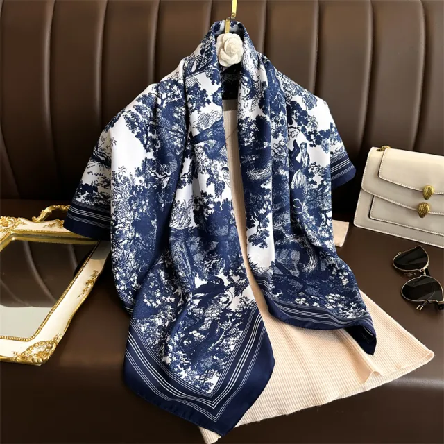 Fashion Printed Silk Scarf Twill Silk Square Scarf Fn2262 - Shop at LoveMi