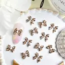 Maillard Leopard Bow Nail Accessories view 1