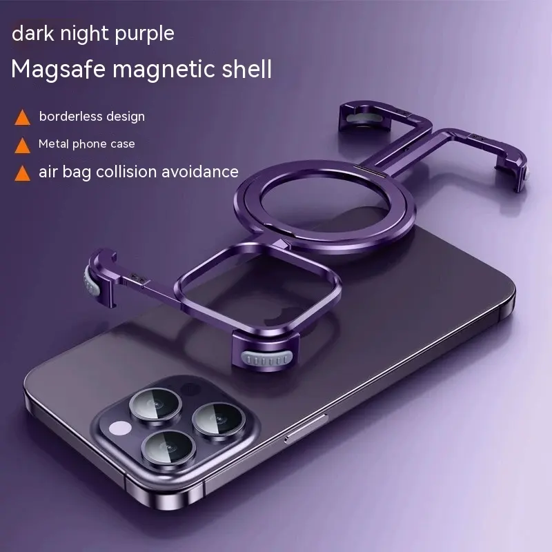 Metal Airbag Anti-fall Shell Phone Case Protective