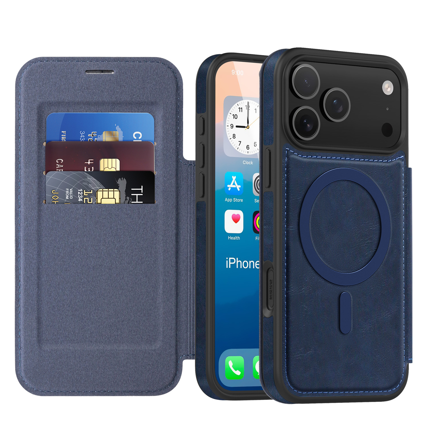 Solid-color, Minimalist, Versatile Magnetic Leather Phone Case 8