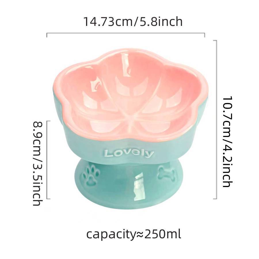 Ceramic Elevated Pet Bowl For Medium To Large Dogs — foto 6