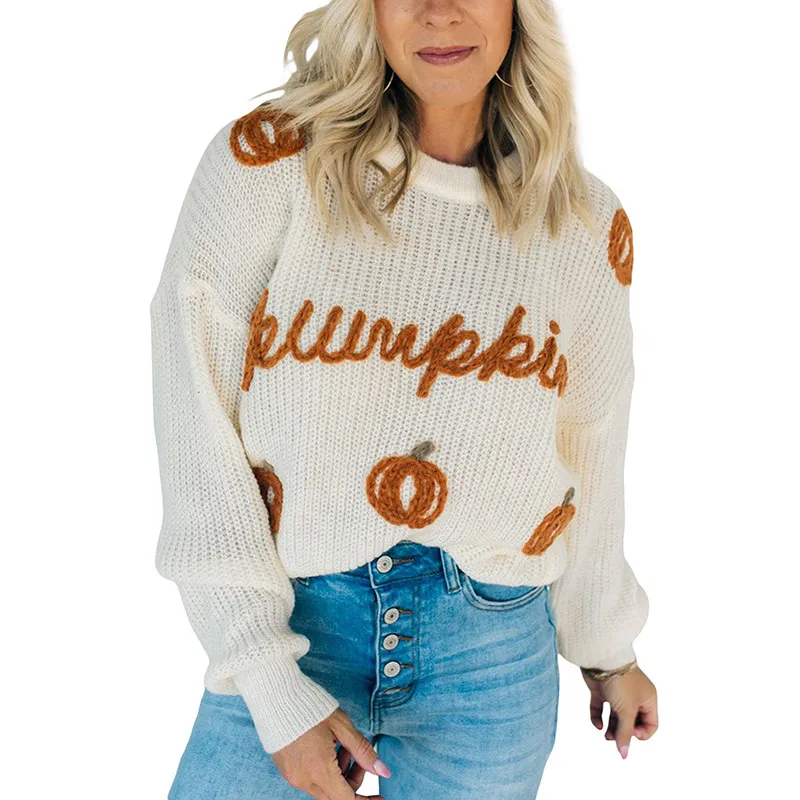 Women's Thread Knitted Long-sleeved Top - Lc2723951P101-S