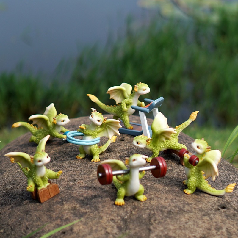 Creative Cartoon Sports Dinosaur Ornament Decoration