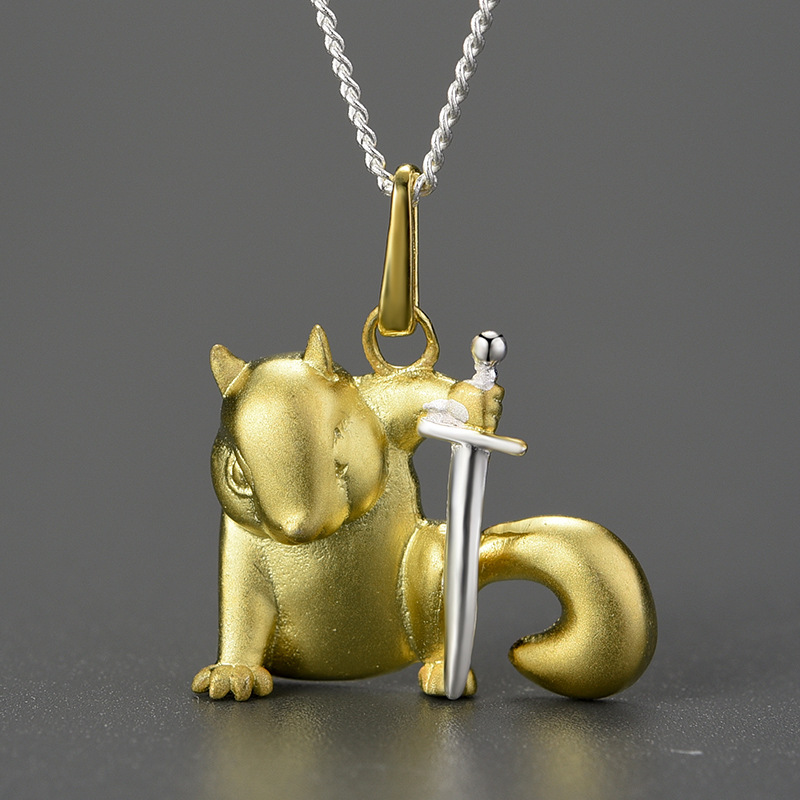 Creative National Style Warlord Squirrel Pendant Martial Arts Mouse Pendant