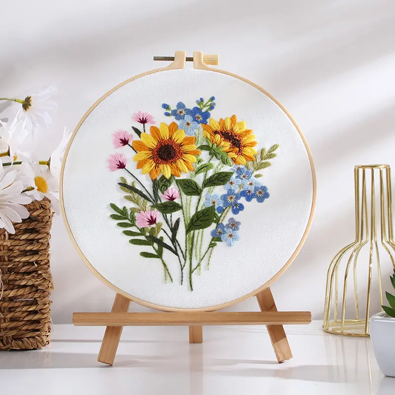 Diy Handmade Embroidery Material Package Colorful Time