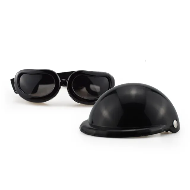 PET Helmet Helmet Dogs And Cats Headwear S Suit Helmet Glasses - Shop at LoveMi
